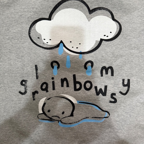Gloomy Rainbows “Sad Boy” Graphic Crewneck – Gray - Picture 7 of 7